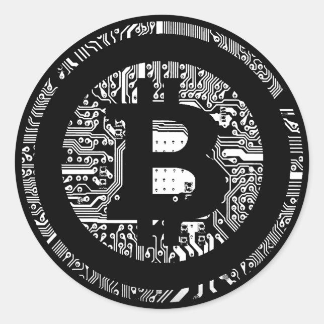 Bitcoin Logo Symbol Cryptocurrency Crypto Sticker (Front)