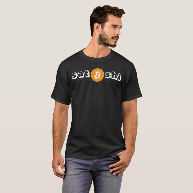 Bitcoin Logo Symbol Satoshi Nakamoto Crypto Tshirt (Front Full)