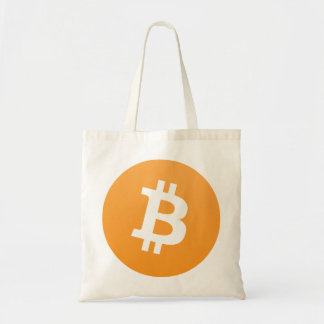 Bitcoin logo tote bag