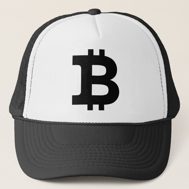 Bitcoin logo trucker hat (Front)