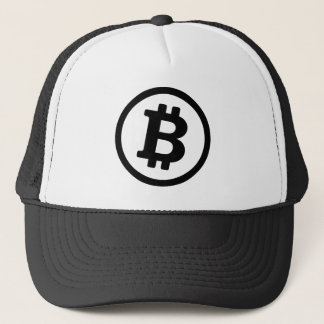 Bitcoin logo trucker hat