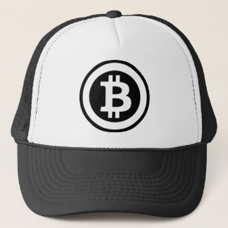 Bitcoin logo trucker hat