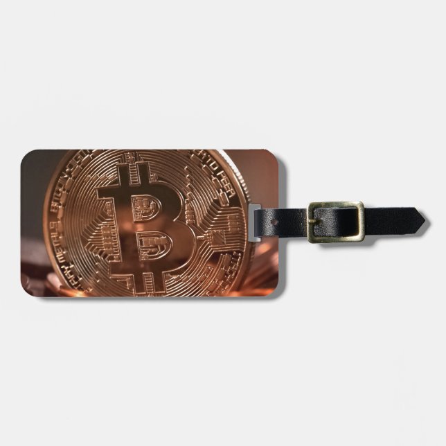 Bitcoin Luggage Tag (Front Horizontal)