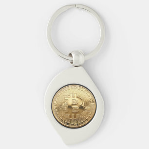 Bitcoin metal key holder ring