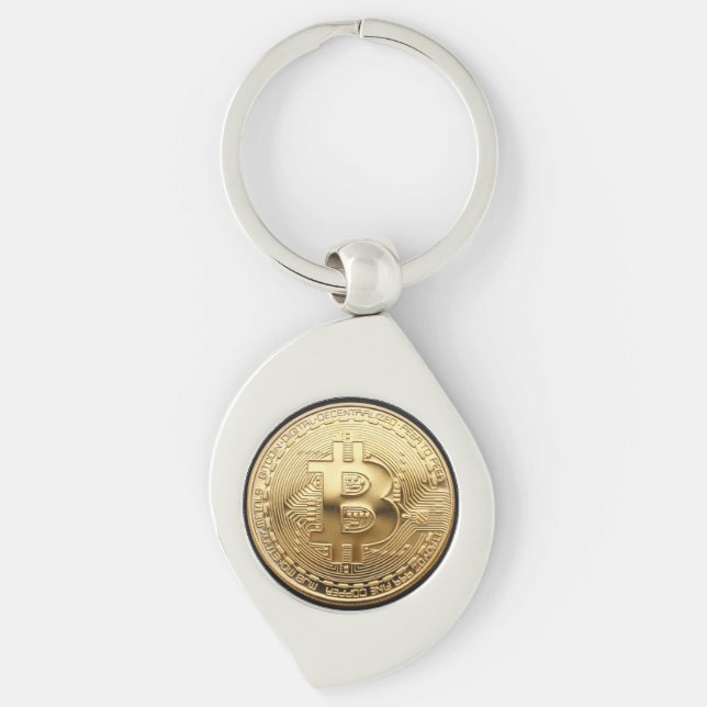Bitcoin metal key holder ring (Front)