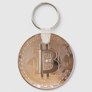 Bitcoin metallic made of copper. M1 Key Ring