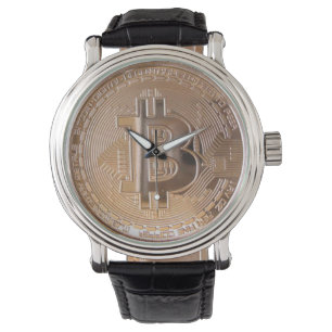 Bitcoin metallic made of copper. M1 Watch
