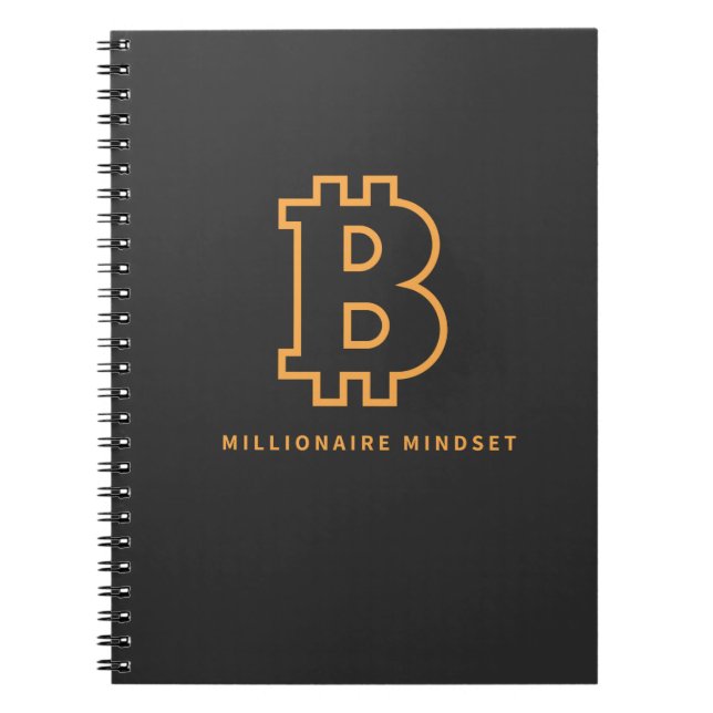 Bitcoin Millionaire Mindset   Notebook (Front)