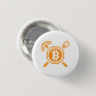 Bitcoin Miner BTC 8-Bit   Button