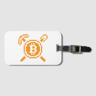 Bitcoin Miner BTC 8-Bit | Luggage Tag