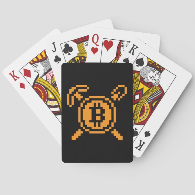 Bitcoin Miner BTC 8-Bit | Playing Cards (Back)