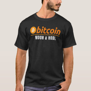 Bitcoin Moon & Hodl Hodl Crypto  Bitcoin Blockchai T-Shirt