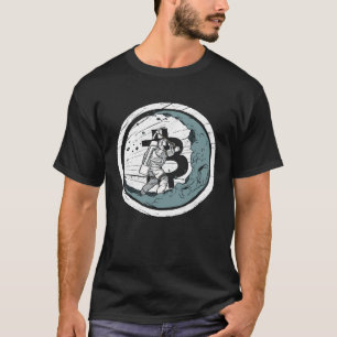 Bitcoin Moon Mining Cryptocurrency BTC Crypto Mine T-Shirt