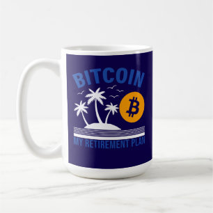 Bitcoin My Retirement, Island Vibes Tropical  Coffee Mug