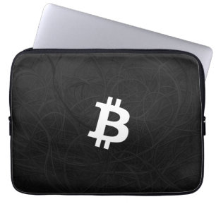 Bitcoin Neuron Black Laptop Sleeve