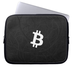 Bitcoin Neuron Black Laptop Sleeve