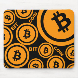 Bitcoin Orange-Black edition Mouse Pad
