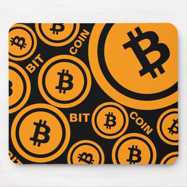 Bitcoin Orange-Black edition Mouse Pad (Front)