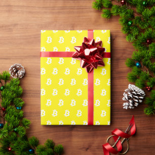 Bitcoin Orange Wrapping Paper