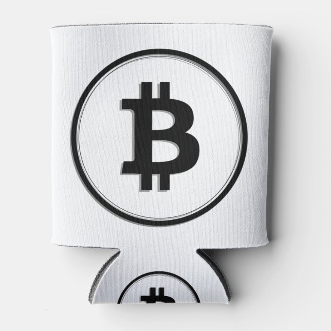 Bitcoin Outline Can Cooler (Front)