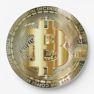 Bitcoin Paper Plate
