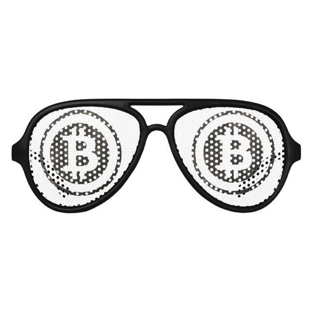 Bitcoin Party Shades Sunglasses (Front)