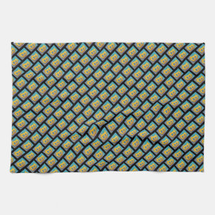 Bitcoin pattern, tea towel
