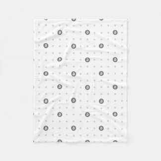 Bitcoin Polka Dots Fleece Blanket