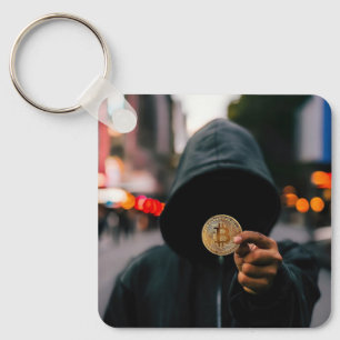 Bitcoin QR Code Personalised Key Ring