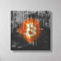 Bitcoin Resilient Art (On Black Wall HD)
