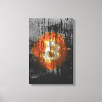 Bitcoin Resilient Art (On Black Wall HD)