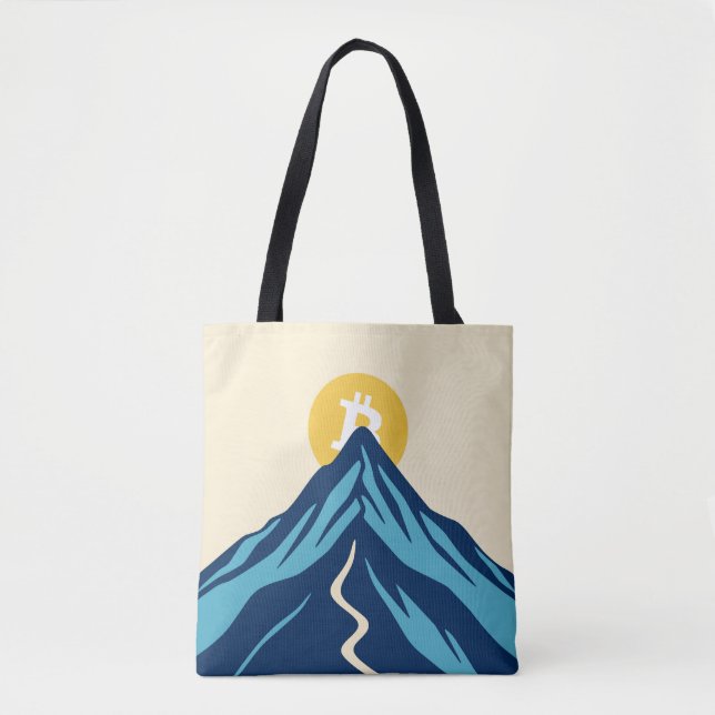 Bitcoin Rising Tote Bag (Front)