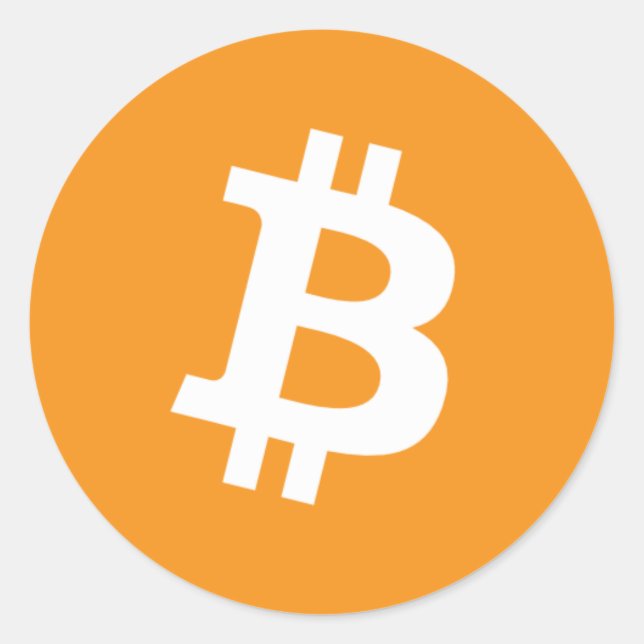 Bitcoin round sticker (Front)