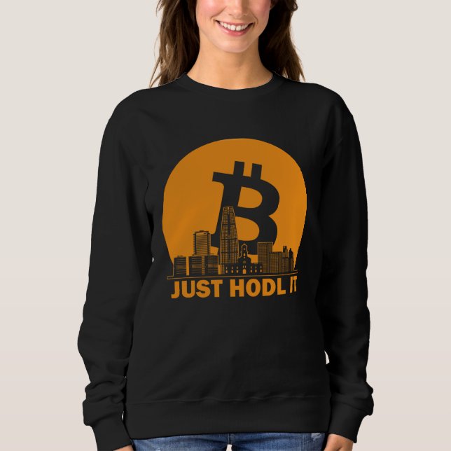 Bitcoin Santiago Skyline  Santiago Bitcoin Maximal Sweatshirt (Front)