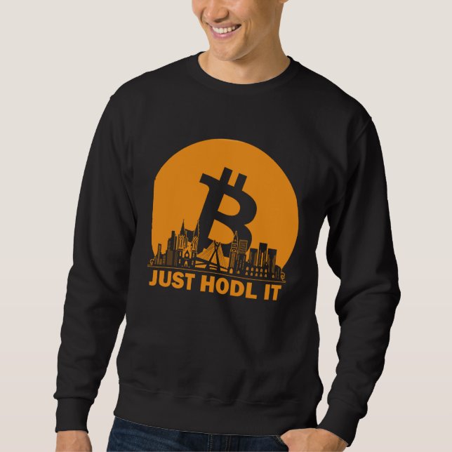 Bitcoin São Paulo Skyline  São Paulo Bitcoin Maxim Sweatshirt (Front)