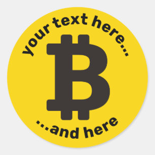 Bitcoin Sign Classic Round Sticker