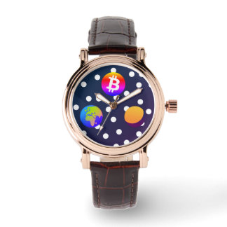 Bitcoin Solar Space Designer (Colourful) Watch