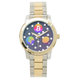 Bitcoin Solar Space Designer (Colourful) Watch