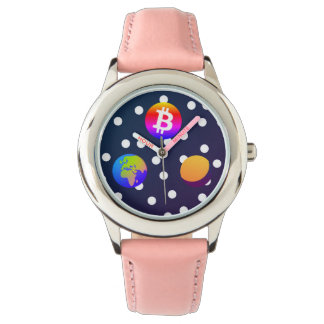 Bitcoin Solar Space Designer (Colourful) Watch
