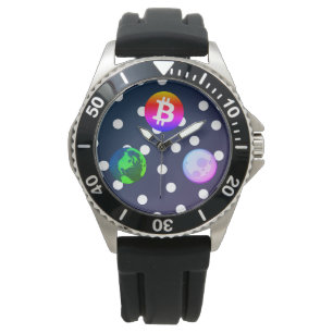 Bitcoin Solar System Designer (Colourful) Watch