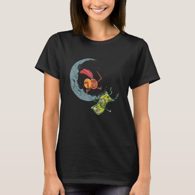 Bitcoin Sparta Meme BTC Crypto T-Shirt (Front)