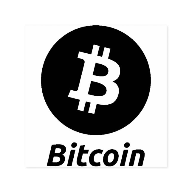 Bitcoin Stamp Self Inking Rubber many colours (Design)