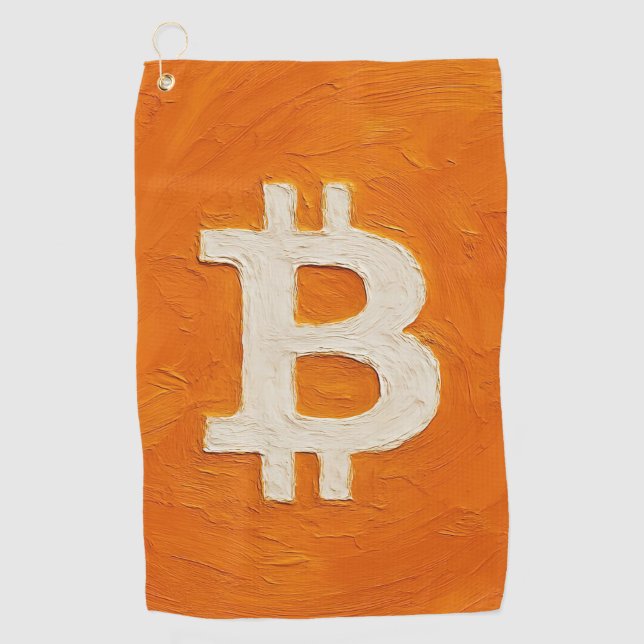 Bitcoin Standard (Oil, Style: 1) Golf Towel (Front)