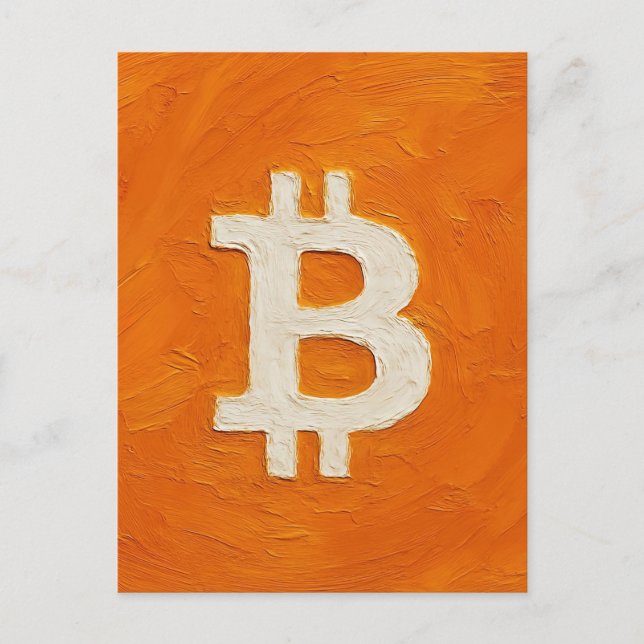 Bitcoin Standard (Oil, Style: 1) Postcard (Front)