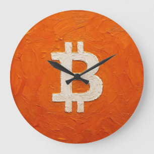 Bitcoin Standard (Oil, Style: 2) Large Clock