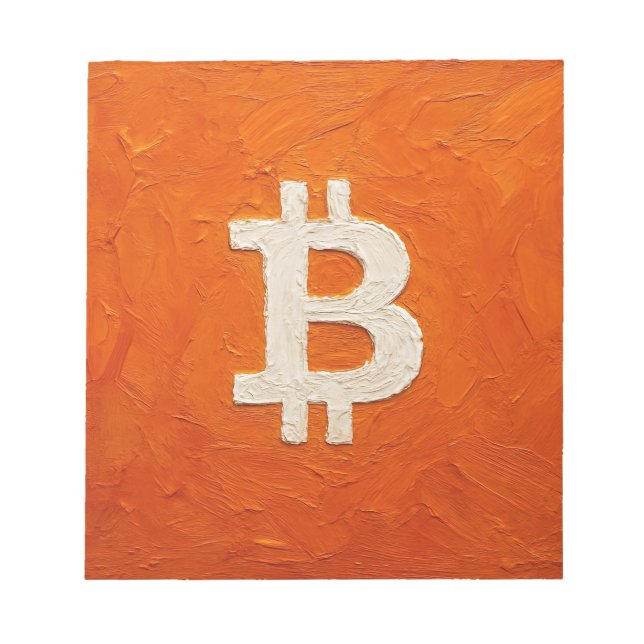 Bitcoin Standard (Oil, Style: 2) Notepad (Front)