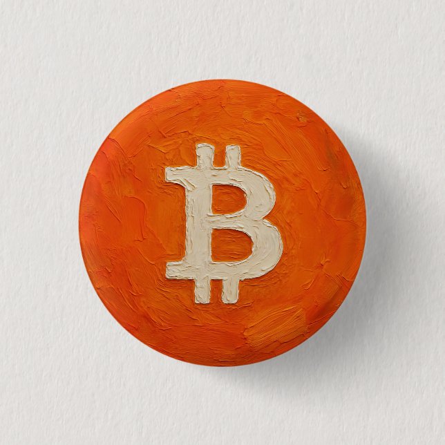 Bitcoin Standard (Oil, Style: 3) 3 Cm Round Badge (Front)