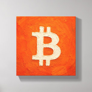 Bitcoin Standard (Oil, Style: 3) Canvas Print