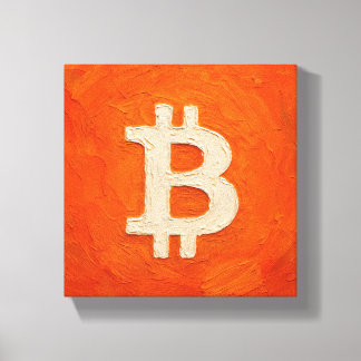 Bitcoin Standard (Oil, Style: 3) Canvas Print