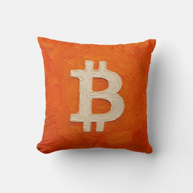 Bitcoin Standard (Oil, Style: 3) Cushion (Front)